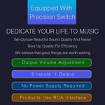 B016 6 Input 1 Output Audio Signal Source Selection Switcher, Output Volume Adjustment Control RCA Port, 6 Input 1 Output