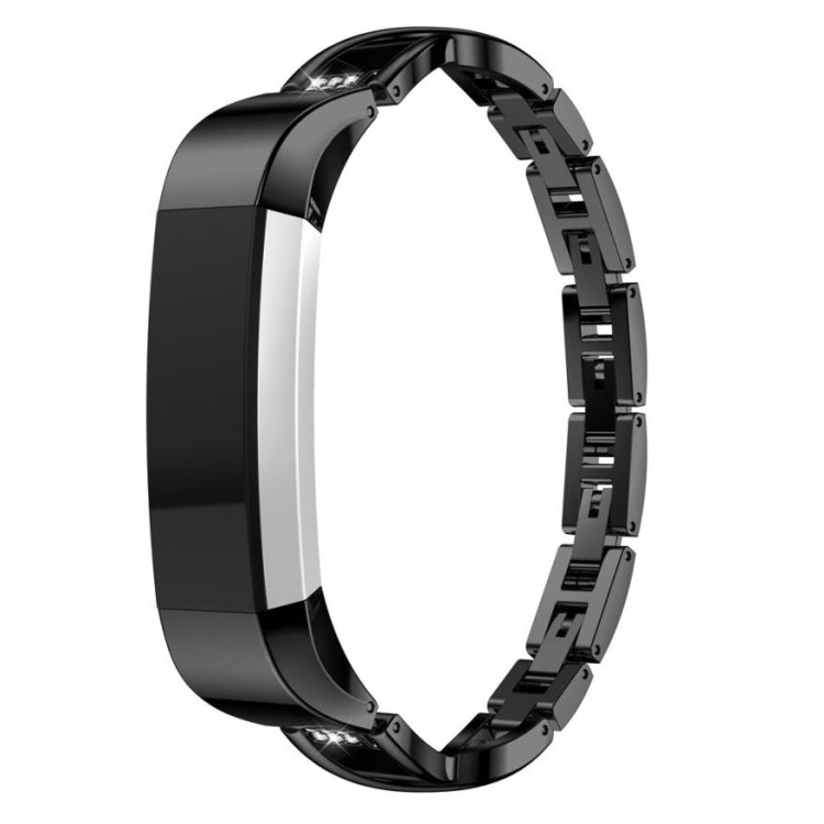 For Fitbit Alta smart watch X-shaped metal strap, black, gold, rose gold, sliver