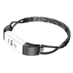 For Fitbit Alta smart watch X-shaped metal strap, black, gold, rose gold, sliver