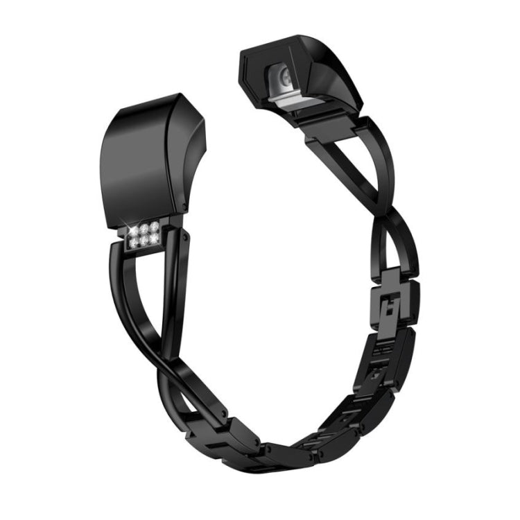 For Fitbit Alta smart watch X-shaped metal strap, black, gold, rose gold, sliver