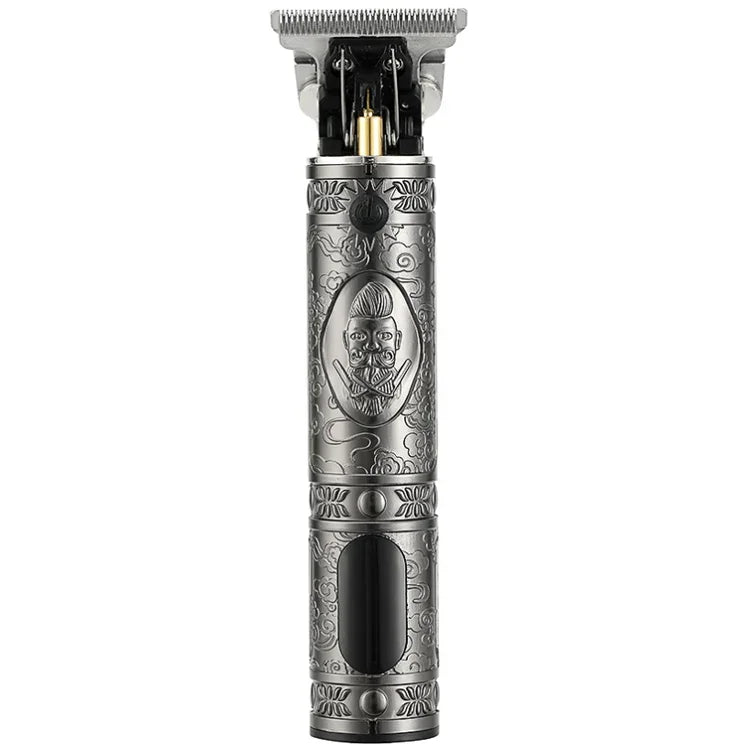 VGR V-228 5W USB Retro Engraving Hair Clipper with LED Digital Display, V-228 (Bronze), V-228 (Silver)