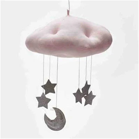 Baby Nursery Ceiling Mobile Party Decoration Clouds Moon Stars Hanging Decorations Kids Room Decoration for Baby Bedding