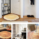 3D Growth Ring Pattern Bathroom  Living Room Carpets Home Decor Mat, Diameter about 0.6m