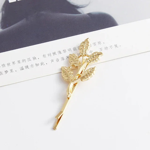 2 PCS Best Gift for Women Hair Clip Bright Hairpin Simple Hair Styling Accessories