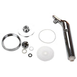 Universal Pressurized One-touch Water Stop Hand Shower Head, White Color Gold