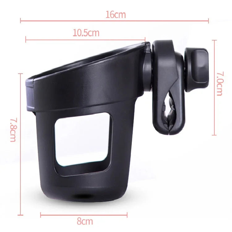 Baby Stroller Accessories Cup Holder Children Tricycle Bicycle Stroller Umbrella Car Bottle Water Bottle Cup Holder, 16×10.5×11.5cm