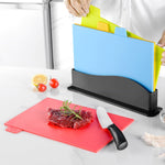 4 in 1 Classified Cutting Board Multifunctional Household Plastic Fruit Cutting Board Set, 4 in 1 Square