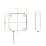 Universal 4m Anti-theft Cable Box VIVE Wire Rope Telescopic Cable Box