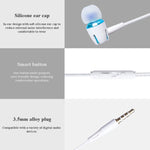 3.5mm Wired Earphone Earbuds Stereo Sound Metal Bass Headset with Mic for Smart Phone