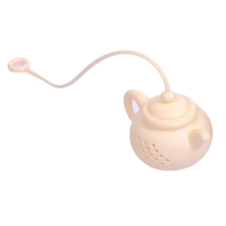 3 PCS Creative Silicone Tea Bag Tea Pot Shape Tea Filter Safely Cleaning Infuser