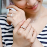 Silver Double Zircon Wedding Rings Set, 8, 9, 10, 11, 12, 13, 14, 15, 16, 17, 18, 19, 20, 21
