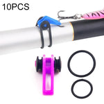 10 PCS/Bag Plastic Fishing Hook Keeper for Fishing Rod Pole Fishing Lures Bait  Safety Holder Fishing Tackle, Red, Purple, Black, Blue, Yellow, Pink, Orange, Green