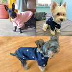 Pet Fall and Winter Five-pointed Star Pattern Sweater Pet Warm Clothes, L, XXL, XL