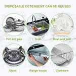 Press Soap Dispenser Kitchen Detergent Wash Presser, Gray