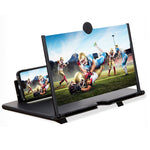 14 inch 3D Mobile Phone Screen Stretching Bracket Amplifier, Black, White