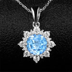 3 PCS/Set Snow Shape Gemstone Jewelry Set For Women, 6, 7, 8, 9, 10