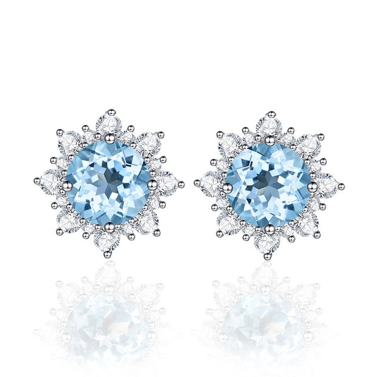 3 PCS/Set Snow Shape Gemstone Jewelry Set For Women, 6, 7, 8, 9, 10