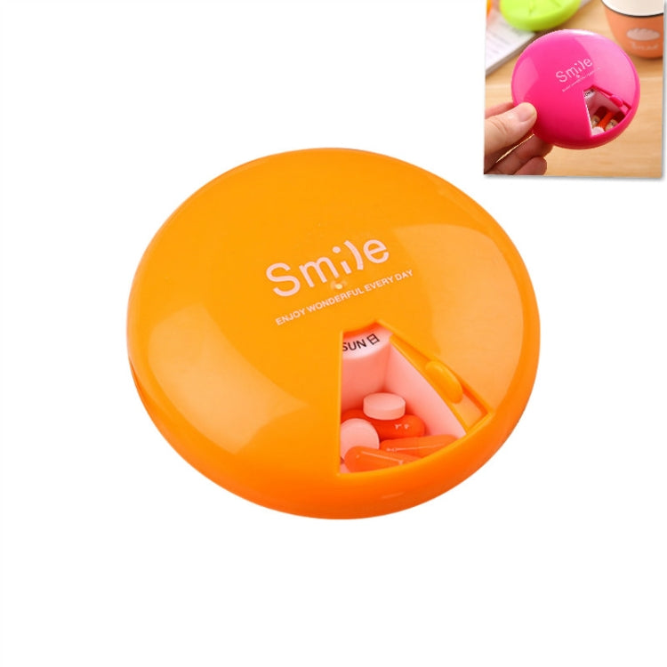 Portable 7 Days Drugs Pill Container Rotation Pillbox