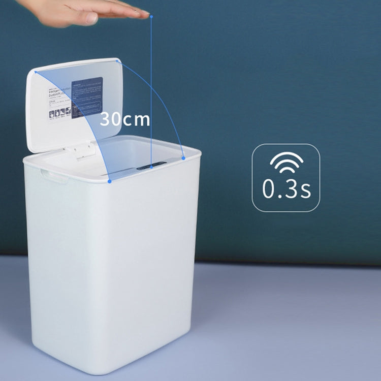 Fully-automatic with Lip Covered Household Living Room Kitchen Bathroom Intelligent Induction Trash Can, Charged Type
