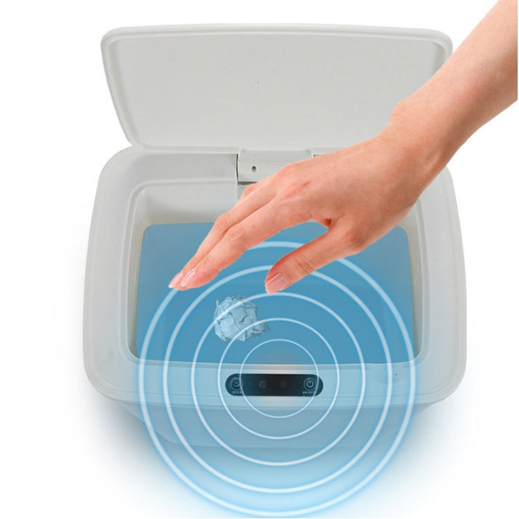 Fully-automatic with Lip Covered Household Living Room Kitchen Bathroom Intelligent Induction Trash Can, Charged Type