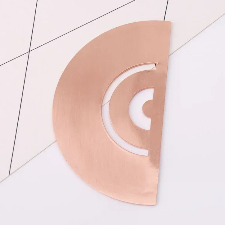 Protractor Ruler Drawing Measurement Math Tool Students Stationery Metal Angle Ruler, Metal Angle Ruler