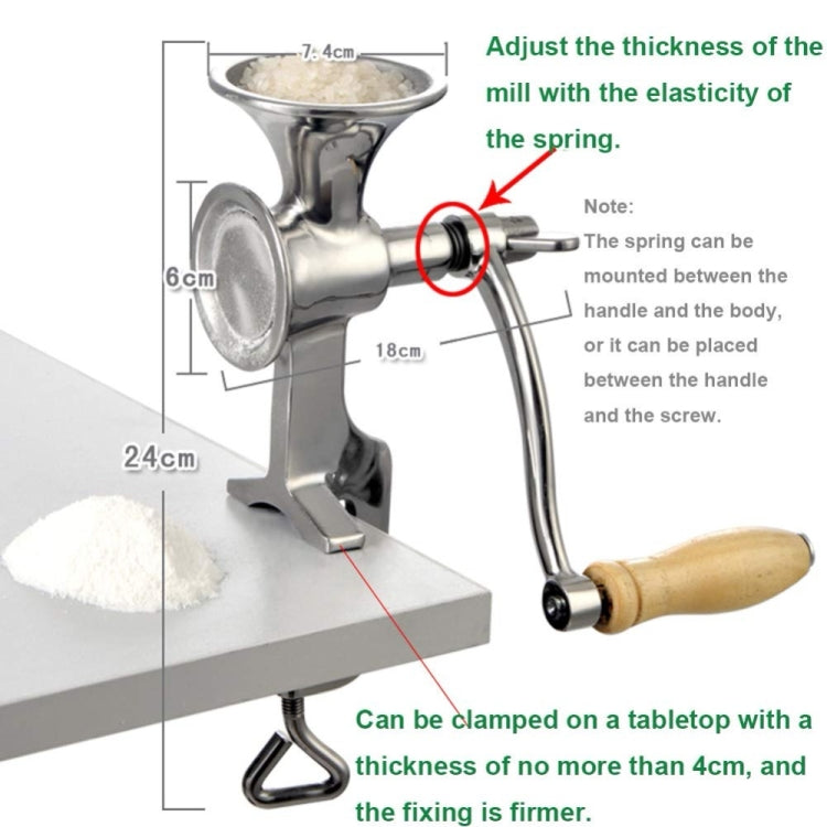 Household Stainless Steel Manual Grinder Home Coffee Tools Grinding Mill Machine for Soy Peanut, Grinding Mill Machine