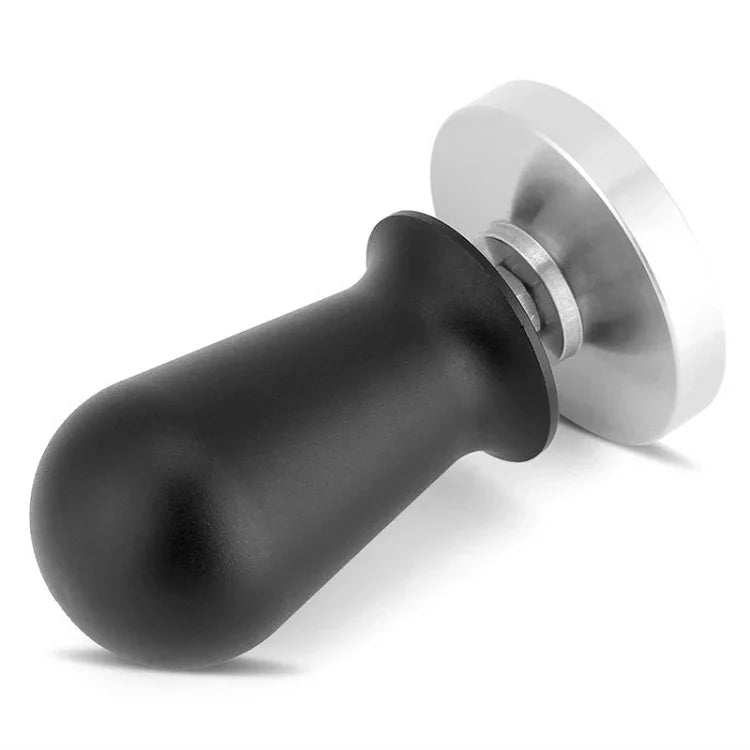 Stainless Steel Coffee Powder Hammer Alumina Constant Pressure Powder Press, 58mm Black