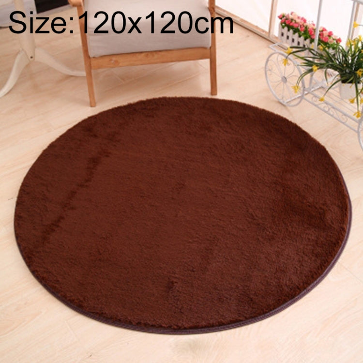 KSolid Round Carpet Soft Fleece Mat Anti-Slip Area Rug Kids Bedroom Door Mats, Diameter: 80cm, Diameter: 100cm, Diameter: 120cm