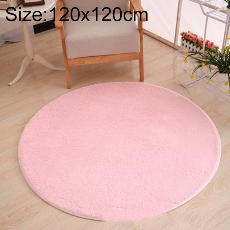 KSolid Round Carpet Soft Fleece Mat Anti-Slip Area Rug Kids Bedroom Door Mats, Diameter: 80cm, Diameter: 100cm, Diameter: 120cm