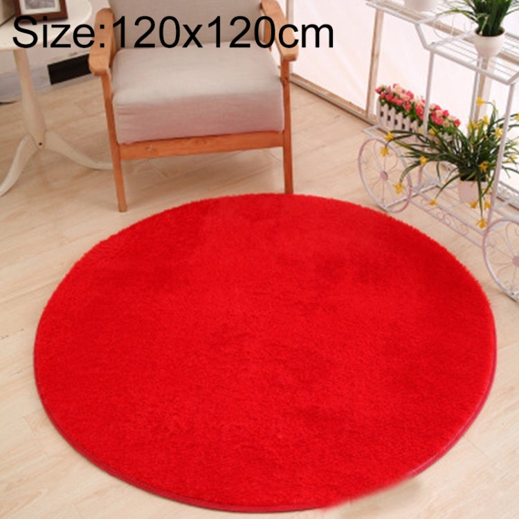 KSolid Round Carpet Soft Fleece Mat Anti-Slip Area Rug Kids Bedroom Door Mats, Diameter: 80cm, Diameter: 100cm, Diameter: 120cm