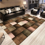 Simple Modern Abstract Lattice Carpets Living Room Bedroom Floor Mat, 50x80cm, 80x120cm