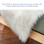 Creative Double Heart Imitation Wool Carpet Sofa Cushion Mat Plush Bedroom Living Room Floor Rugs, 90x180cm