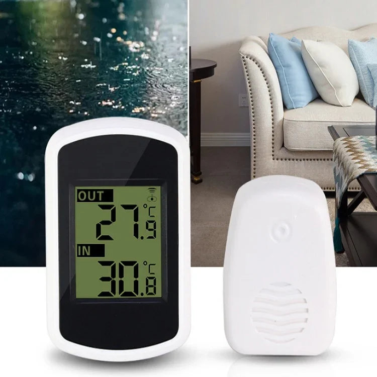 Mini High Precision Wireless Indoor and Outdoor Digital Thermometer, Wireless Thermometer