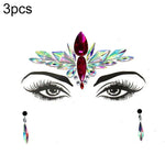 3 PCS  Forehead Green Masquerade Makeup Acrylic Face Sticker, YT-01, YT-01-1, YT-01-2, YT-01-3, YT-01-4, YT-01-5, YT-01-6, YT-02, YT-03, YT-04, YT-05, YT-07, YT-08, YT-10, YT-11, YT-12, YT-13, YT-14, YT-15, YT-16, YT-17, YT-18, YT-19, YT-20, YT-21, YT-...