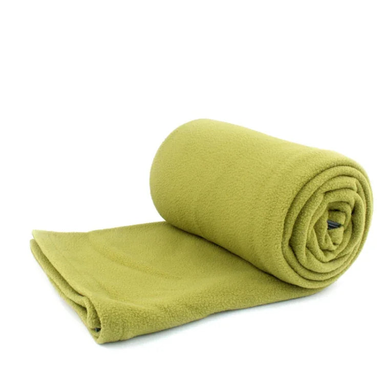 Outdoor Fleece Sleeping Bag Camping Trip Air Conditioner Dirty Sleeping Bag Separated By Knee Blanket During Lunch Break, Extra Thick Section (Plaid Cloth), Thickened (Blue), Thickened (Army Green), Thickened (Grass Green), Thickened (Gray)            ...