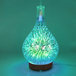 STB-XB10 3D Fireworks 7 Colors LED Night Light Air Humidifier Aroma Essential Oil Diffuser Mist Maker, US Plug, EU Plug, UK Plug, AU Plug