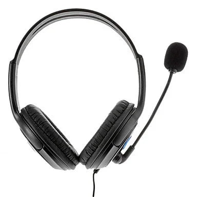 Bilateral Large Headphones PS4 Host Internet Voice Chat Headset for PS4, Large Headphones