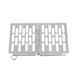Stainless Steel Folding Barbecue Net  Portable BBQ Picnic Accessories, S 15x10.3CM, M 22.6x15.8CM, L 35.8x20CM
