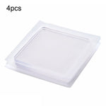 4 PCS Transparent Washing Machine Silicone Pad Anti Vibration Non-Slip Mat Shock Absorbing Pad, Shock Absorbing Silicone Pad