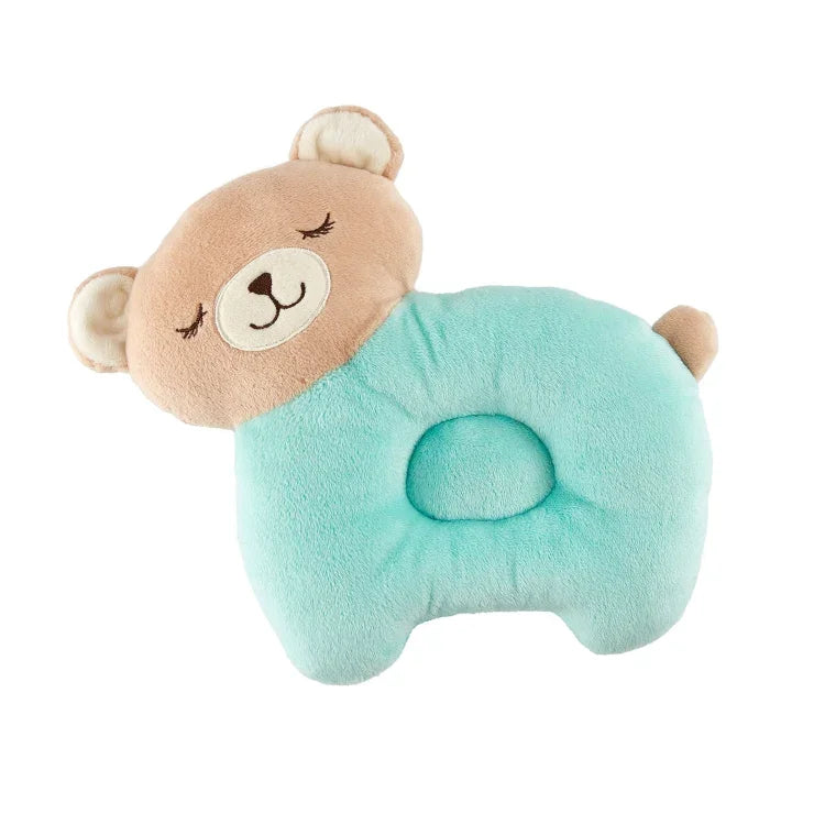 Baby Cartoon Cotton Head Protect Pillow Breathable Washable Bite-proof Headrest