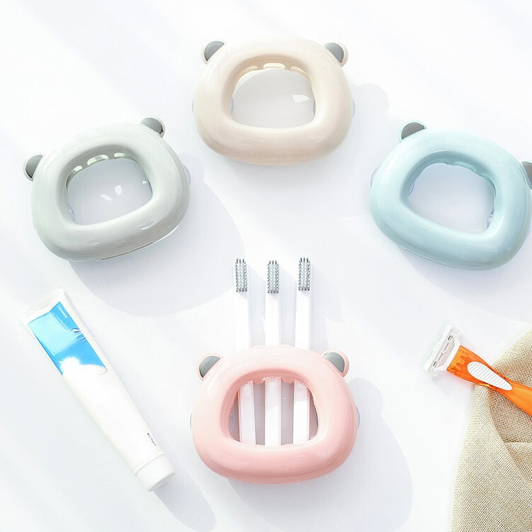 Wall-mounted Bathroom Wall Hanging Rack Creative Couple Suction Cup Toothbrush Shelf Holder