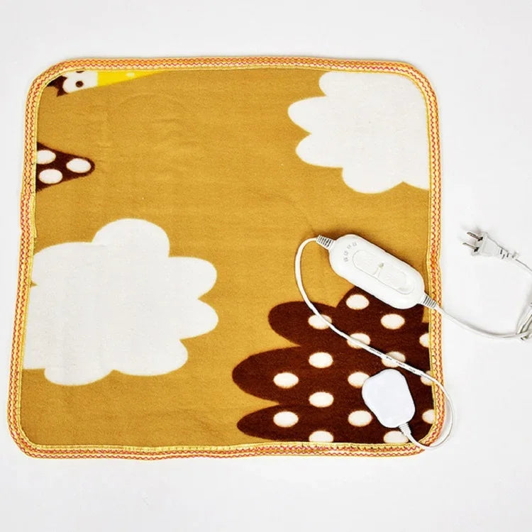 Animals Bed Heater Mat Heating Pad Winter Warmer Carpet Plush Electric Blanket Seat Heating Pad, 45x45cm 220V CN Plug