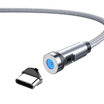 CC56 Dust Plug Rotating Magnetic Wire, Cbale Length: 2m, 2m Android Head, 2m Micro USB, 2m Type-C Head, 2m 8Pin Head, 2m Line+Three Heads, 2m + 8Pin + Type-C/USB-C + Micro USB, 2m Line