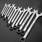 TUOSEN Manual  Hardware Tool Opening Plum Blossom Dual-use Wrench Set, 10 In 1, 12 In 1, 14 In 1, 15 In 1