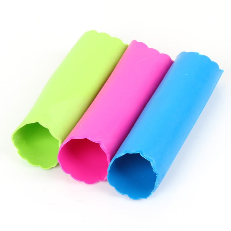 2 PCS Kitchen Peeling Garlic Press Garlic Peeler Does Not Hurt the Hand Silicone Garlic Peeler, Red, Blue