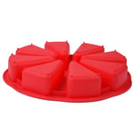 DIY Silicone Eight-point Triangle Mould Silicone Cake Mold Baking Tool, Random Color Delivery, Eight-point Triangle Mould
