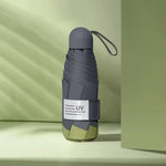 LY-0621 Five-Fold Eight-bone Umbrella Simple Black Glue Sunscreen Umbrella, Eight-bone Turmeric, Eight-bone Midsummer Pink, Eight-bone Haze Blue, Eight-bone Matcha Green, Eight-bone Navy, Eight-bone Ink Green