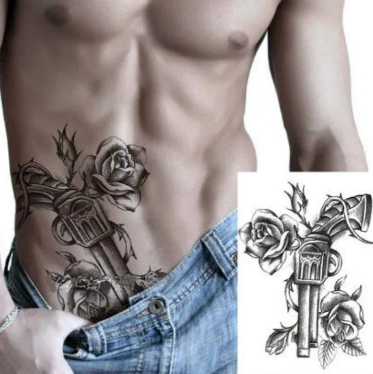 2 PCS Fashion Arm Disposable Tattoo Sticker