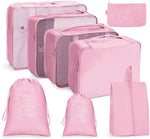 Travel Storage Bag Set Folding Storage Bag, 7 In 1, 8 In 1 Beam Mouth, 8 In 1 Cosmetic Bag, 8 In 1 Toiletry Bag, 9 In 1 Cosmetic Bag, 9 In 1 Toiletry Bag