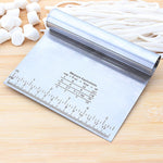 Home Durable Stainless Steel with Scale Section Noodle Cutter Baking Tools, Noodle Cutter (Silver)